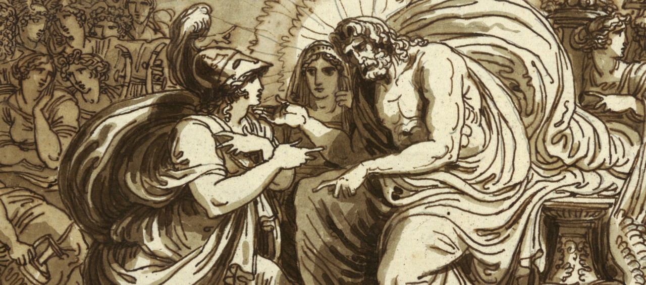 Minerva Asking Jupiter for the Happiness of Ulysses or Minerva Questions Jupiter on the Destiny of Ithaca