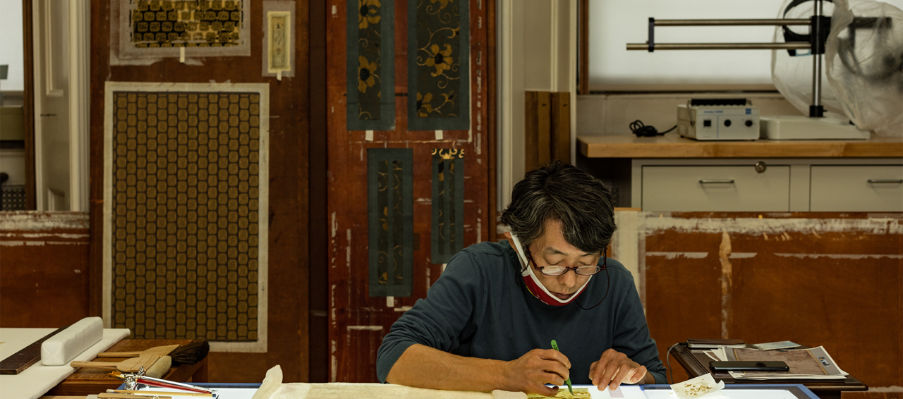 Jiro Ueda’s meticulous process for conserving Japanese artworks in the museum’s collection