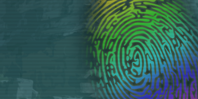 stylized thumb print.