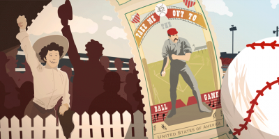 baseball card and ephemera