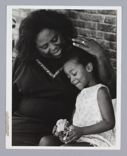 grandmother and child