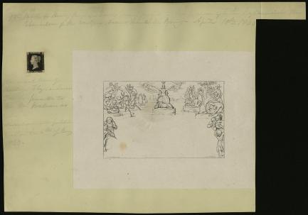 postage stamp on letter