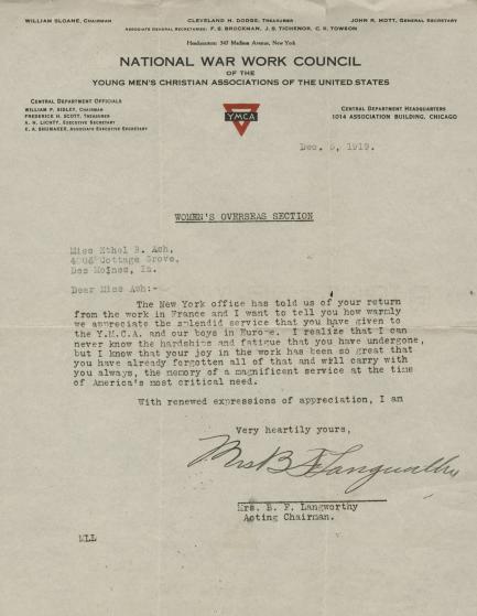 Typewritten letter
