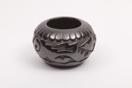 glazed pottery bowl