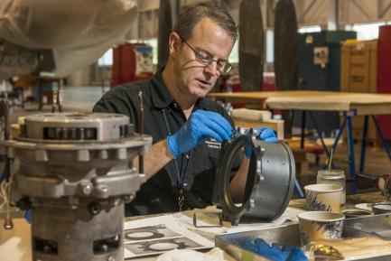 Udvar-Hazy Center, Restoration Work