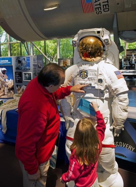Family activities at Air and Space Museum