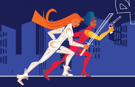 Colleen Wing and Misty Knight