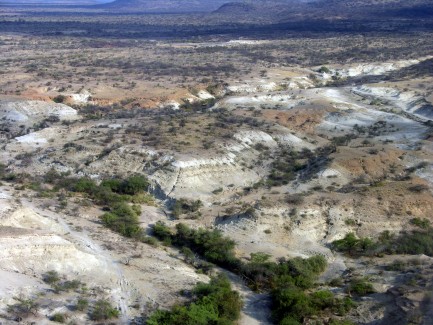 Aerial photo of drill site