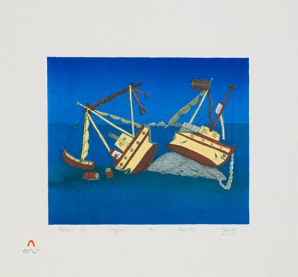 abstract lithograph