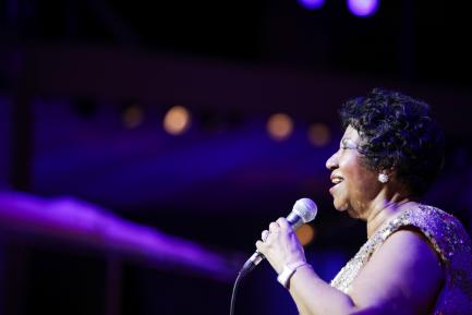 Aretha Franklin in performance