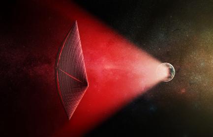 Artits image of radio beams