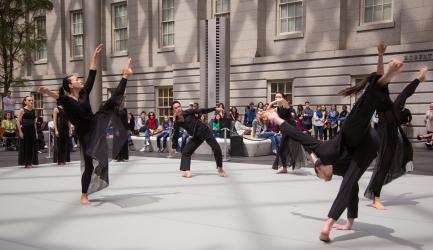 Dancers in performance