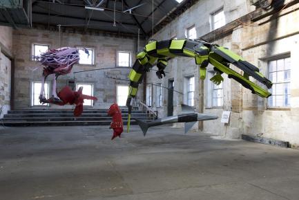 Sculpture by Brian Jungen