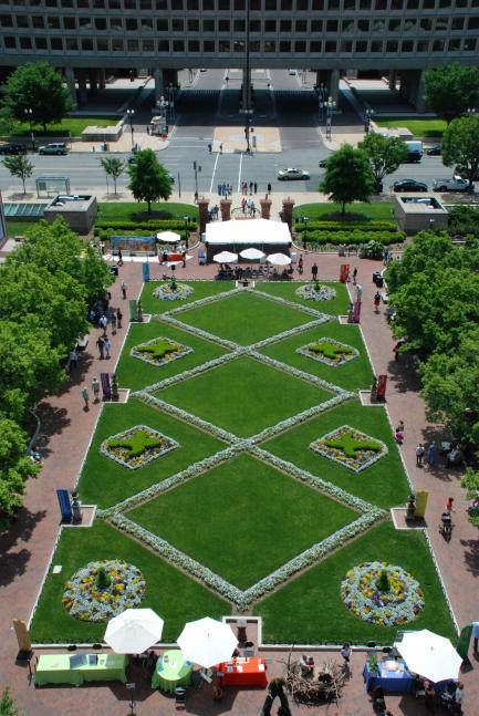 Enid A. Haupt Garden, Aerial View