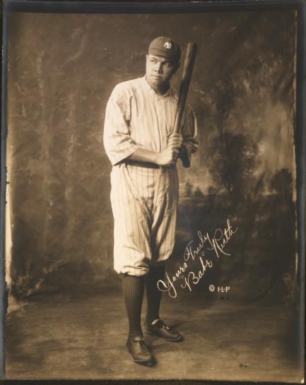 Formal portrait of Ruth in uniform