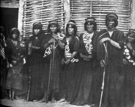 Indigenous delegation posing for group photo
