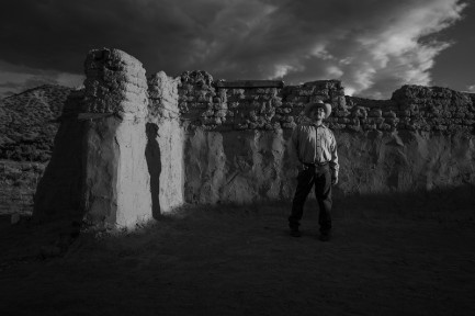 Garcis standing in ruins of old church