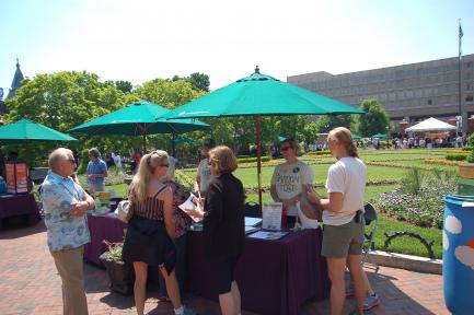 Visitors and volunteers at Garden Fest 2013
