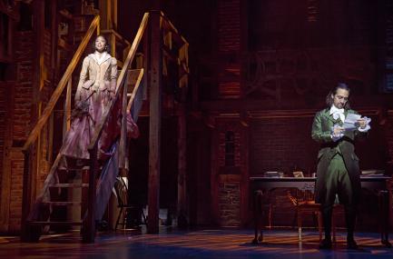 Scene from musical "Hamilton"