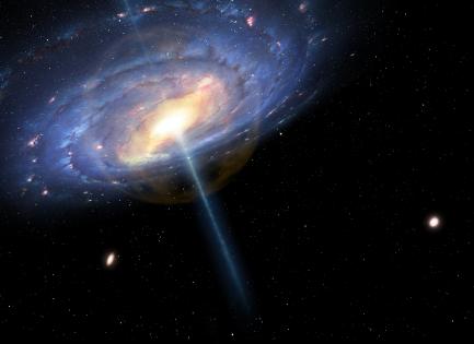 Artist's rendering of center of Milky Way