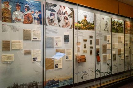 Photo of exhibit gallery wall