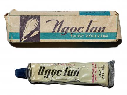 toothpaste tube and box