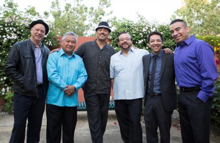 Promotional photo for John Santos Sextet