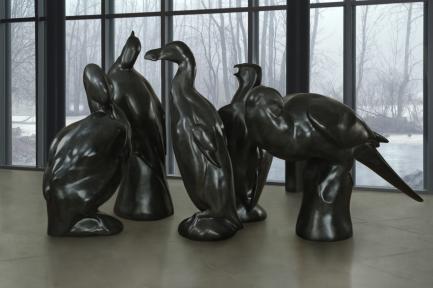 The Lost Bird Project sculptures