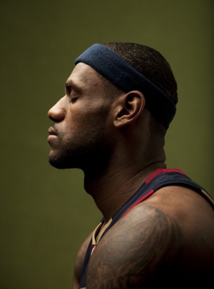 LeBron James in profile