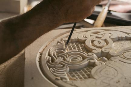 Stone carving