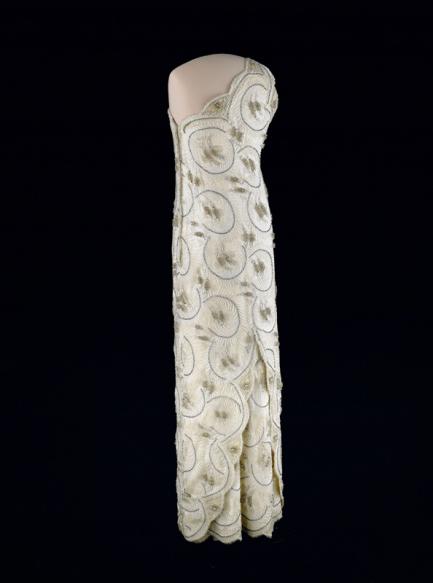 white gown