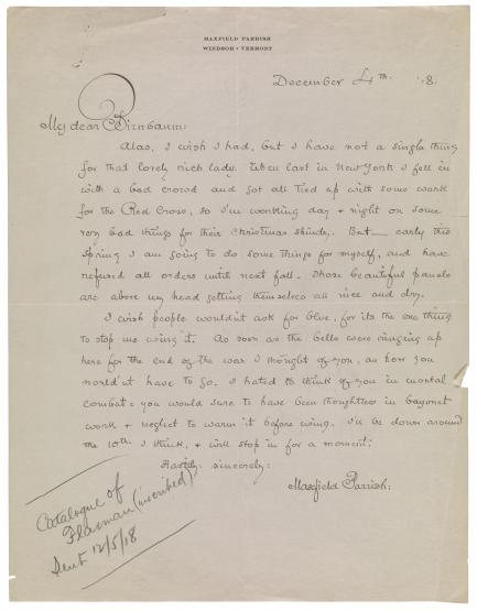 handwritten letter