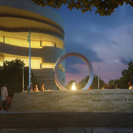 Artists rendering of memorial