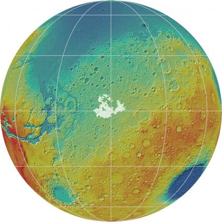 rendering of surface of Mars