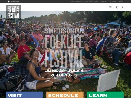 Screenshot of web site