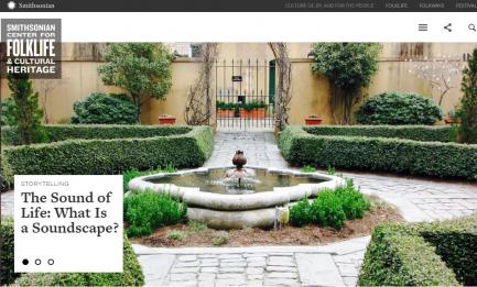 Screenshot of new website