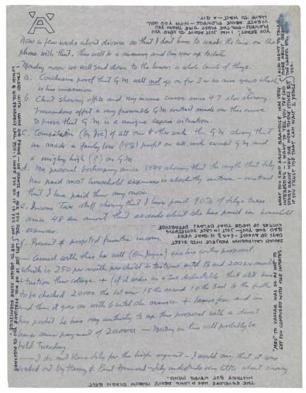 handwritten letter