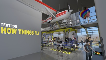 Artist rendering of Textron Gallery