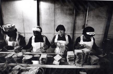 Women making sandwiches