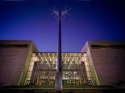 Air and Space Museum at twilight