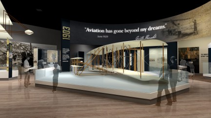 Artists rendering of Wright Brothers Gallery