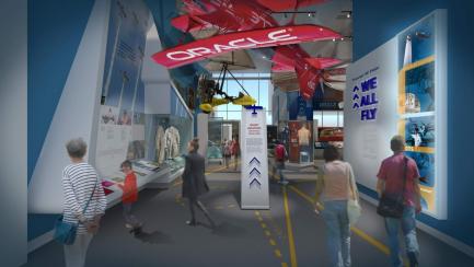 Artists rendering of Tom W. Haas We All Fly Gallery