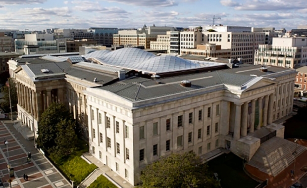 Aerial image of Archives of American Art